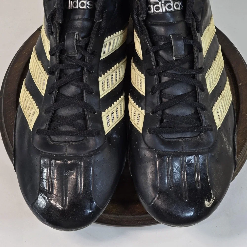Adidas Predator‎ Powerserve Soccer Shoes Mens 10 Black Gold Cleats 2006 Model 44